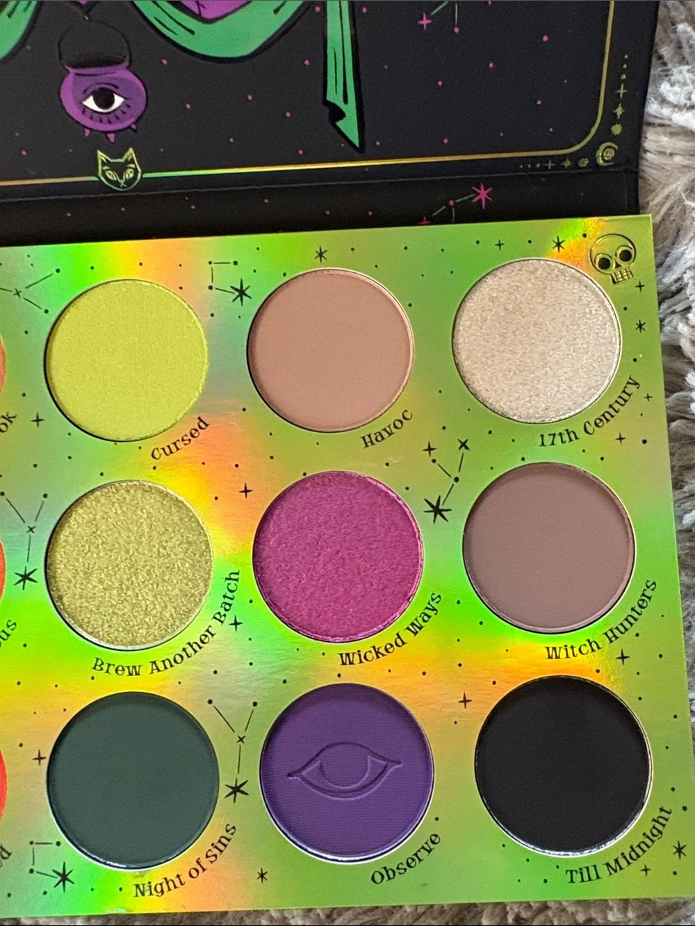ColourPop Hocus Pocus 2 Palette with Trouble Brewing Super Shock Shadow